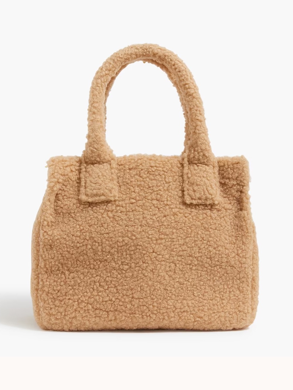 J Crew Sherpa Structured Tote Bag Purse